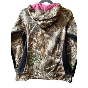 Gamehide Realtree Edge Camo Hunting Fleece Hoodie Pullover Pink Women Small NWOT